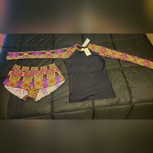 Long Sleeve Surf Tee & Boardshorts